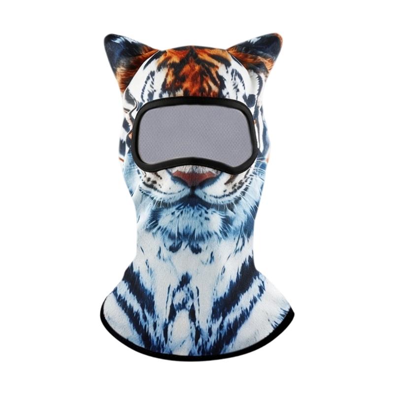 Stand Ear Animal Balaclava Face Mask Quickly Dry Light Weight Breathable Funny Cycling Mask for Cycling Running Camping