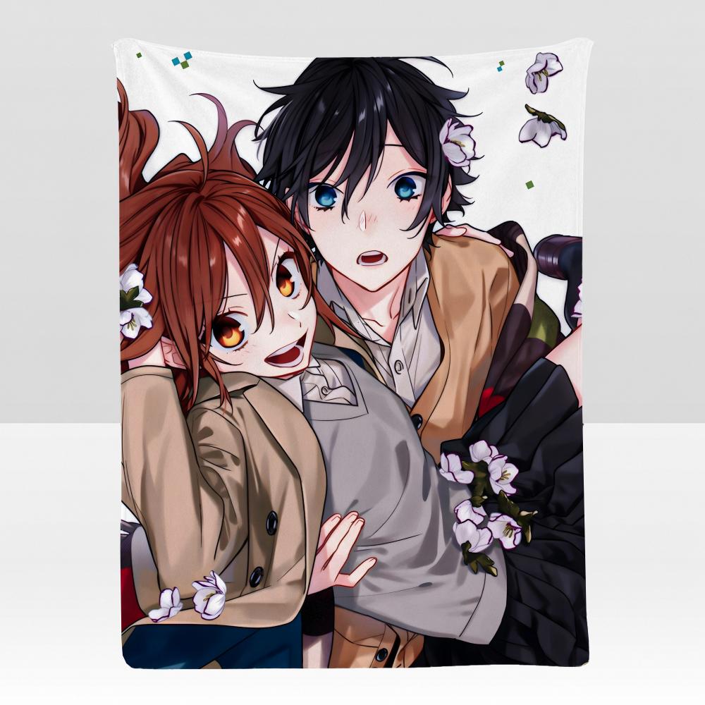 anime HHorimiya Story Throw Soft Flannel Blanket for Bed Bedroom Sofa Picnic Throw Skinfriendly Breathable Gift Cover