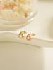 Minimalpiercing 14K Moissanite Diamond Prism Piercing Earrings