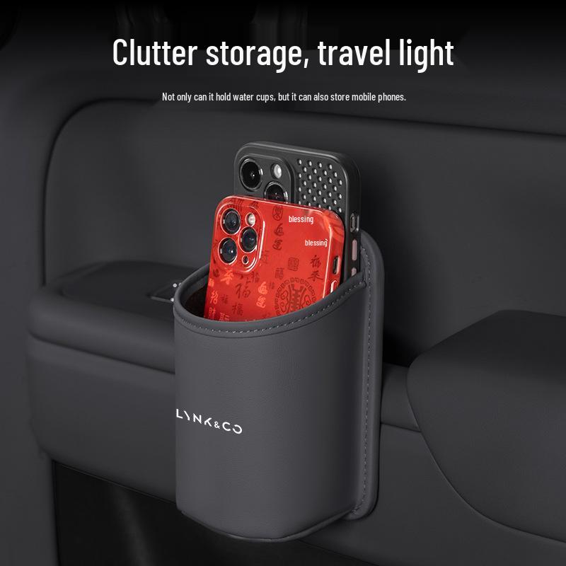 Lynk & Co 03 Car Door Water Cup Holder & Storage Box for Models 01/06/07/09/900/Z10/20.