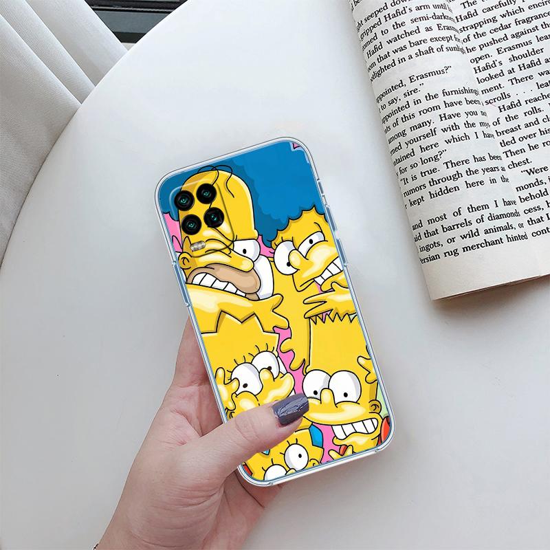 S-Simpsons-Art Transparent Phone Case for Motorola Moto G7 G8 G9 G84 G85 G73 G24 G15 Z2 Play Power Plus