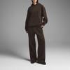 SKIMS High-Waisted Side Pocket Adjustable Drawstring Embroidered Logo Straight-Leg Casual Pants Women bottoms Espresso Dark-Brown PT-PNT-8015W-ESP