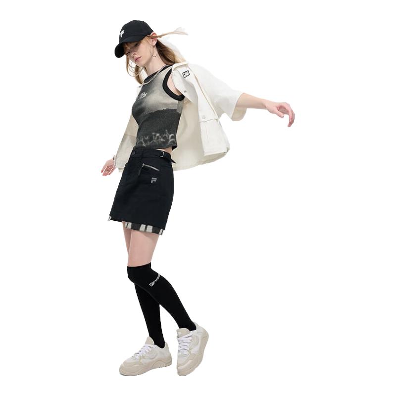 FILA FUSION Women s Loose Fit Workwear Shirt Jacket L