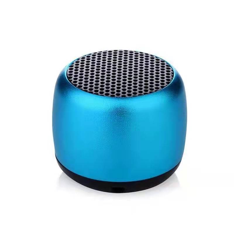 Mini Bluetooth-compatible Speaker Portable Intelligent One Drag Two Small Steel Cannon Metal Wireless Bluetooth Sound Subwoofer