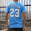 Jordan Logo Graphic Crew Neck Short Sleeve T-Shirt Men Tops Blue 862840-412