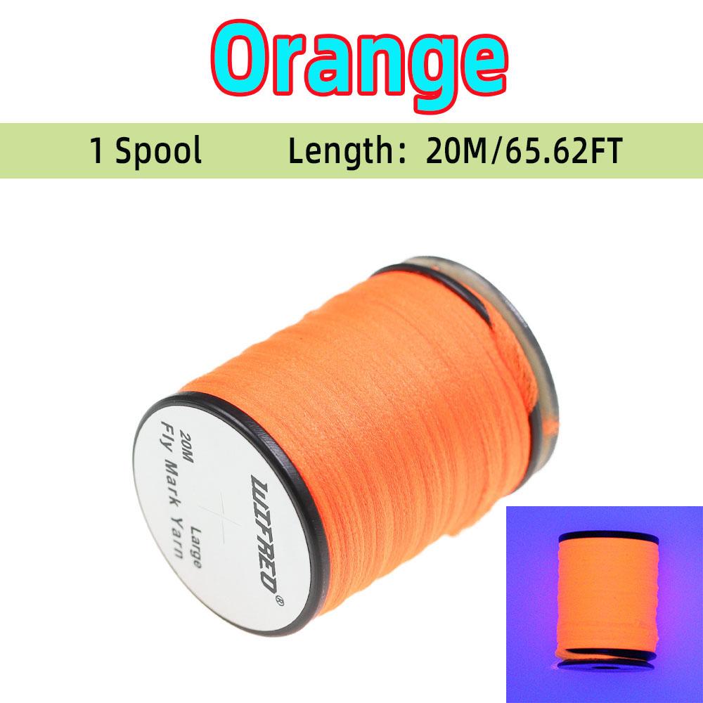 1Spool/6Spools Polypropylene Fly Mark Yarn 6 Colors Available Dubbing Fine Dry Wet Fly Fibers Spinner Wings Fly Tying Parachutes Materials