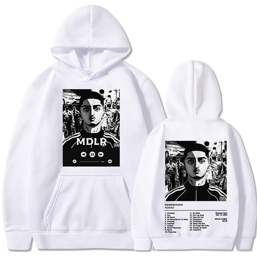 Rapper Morad M.D.L.R Album Hoodies Men's Women Clothing Fashion Hip Hop Oversized Sweatshirts Vintage Loose Pullovers Streetwear