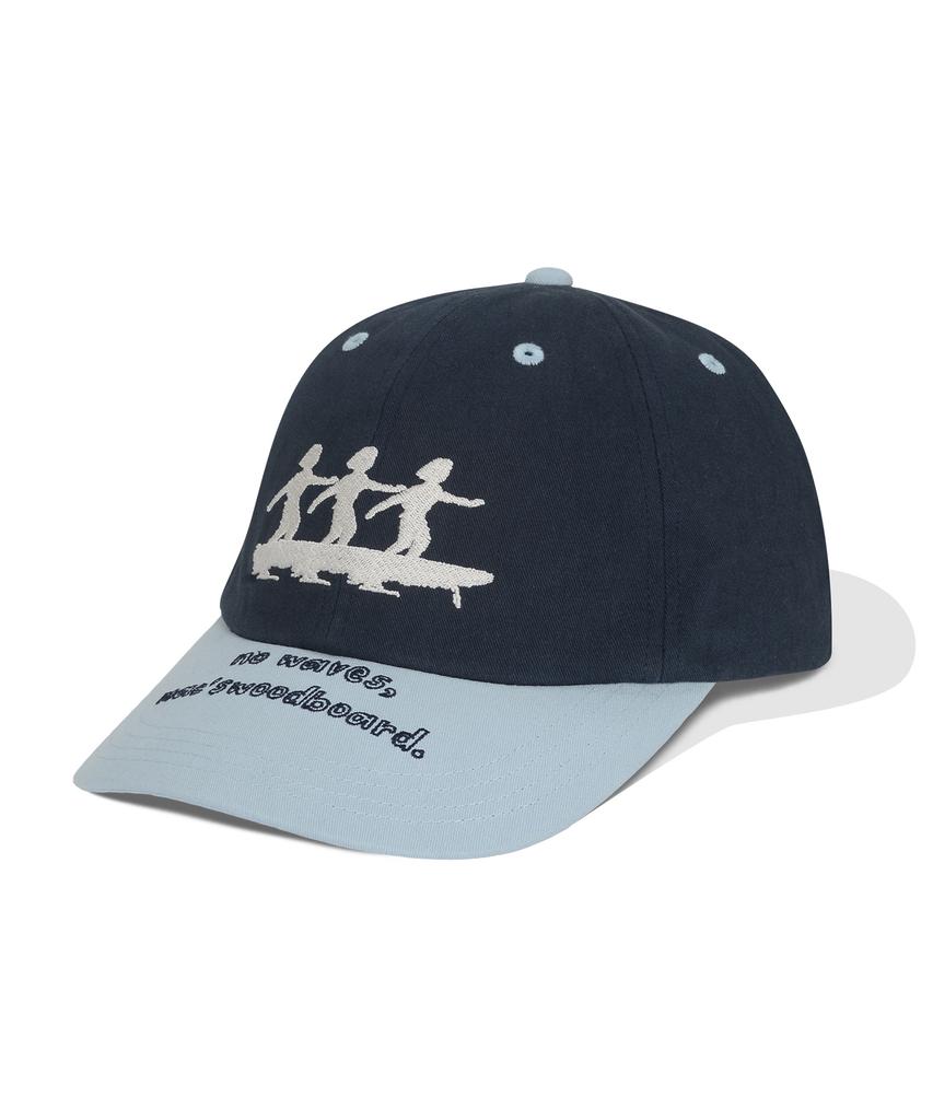 MAGOODGAN Headwear 9318 Surfer Navy Color Block Cotton Ball Cap