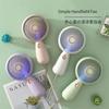 Portable Handheld Fan with Light, USB Rechargeable, 6Speed Quiet Airflow for Travel and Office