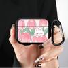 Soft Earphone Cases Cover Case For Airpods Pro3 3 Pro 2 4 Pro2 1 Flower Pink Tulips Rabbit