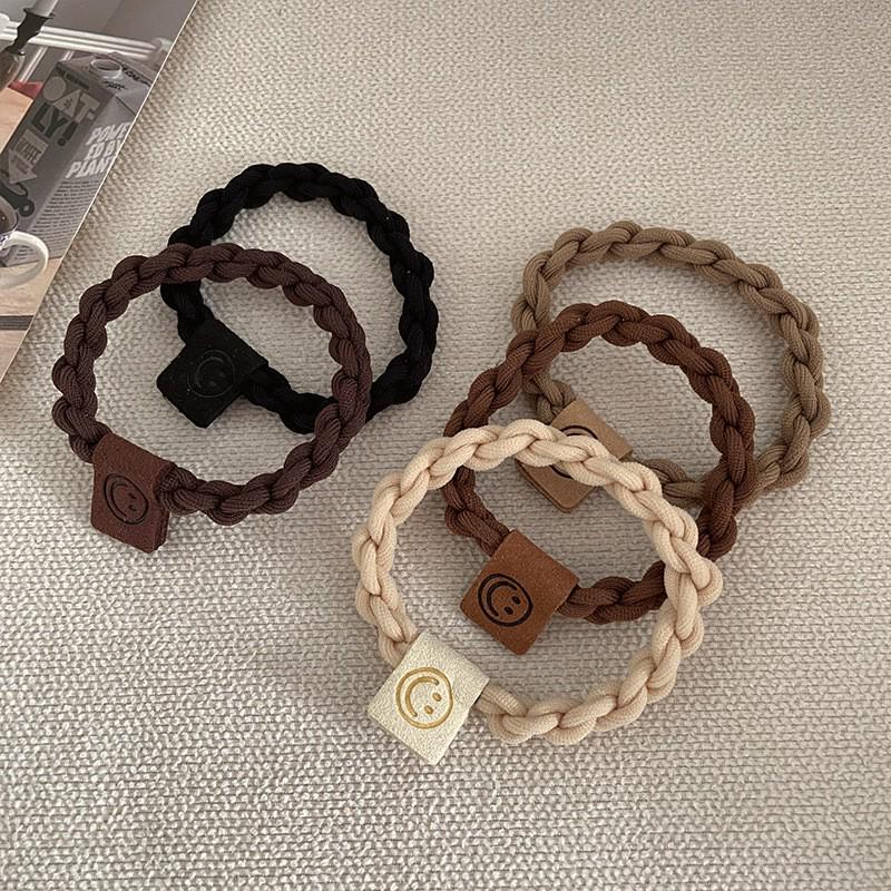 Chouchou élastique haut de gamme pour femmes 2025 avec couverture en cuir durable