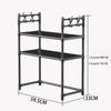 Kitchen Storage Rack Microwave Shelf Multi-Layer Kitchen Countertop Storage Shelf Microwave Stand Seasoning Organizer