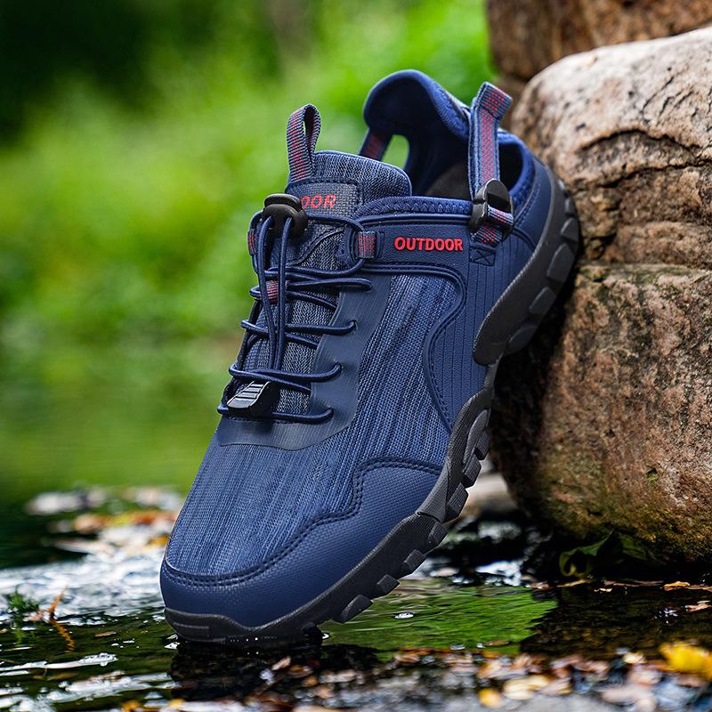 2025 Summer Large Size Men's Shoes New Outdoor Creek Hiking Shoes European and American Breathable Non-slip Wading Shoes Men