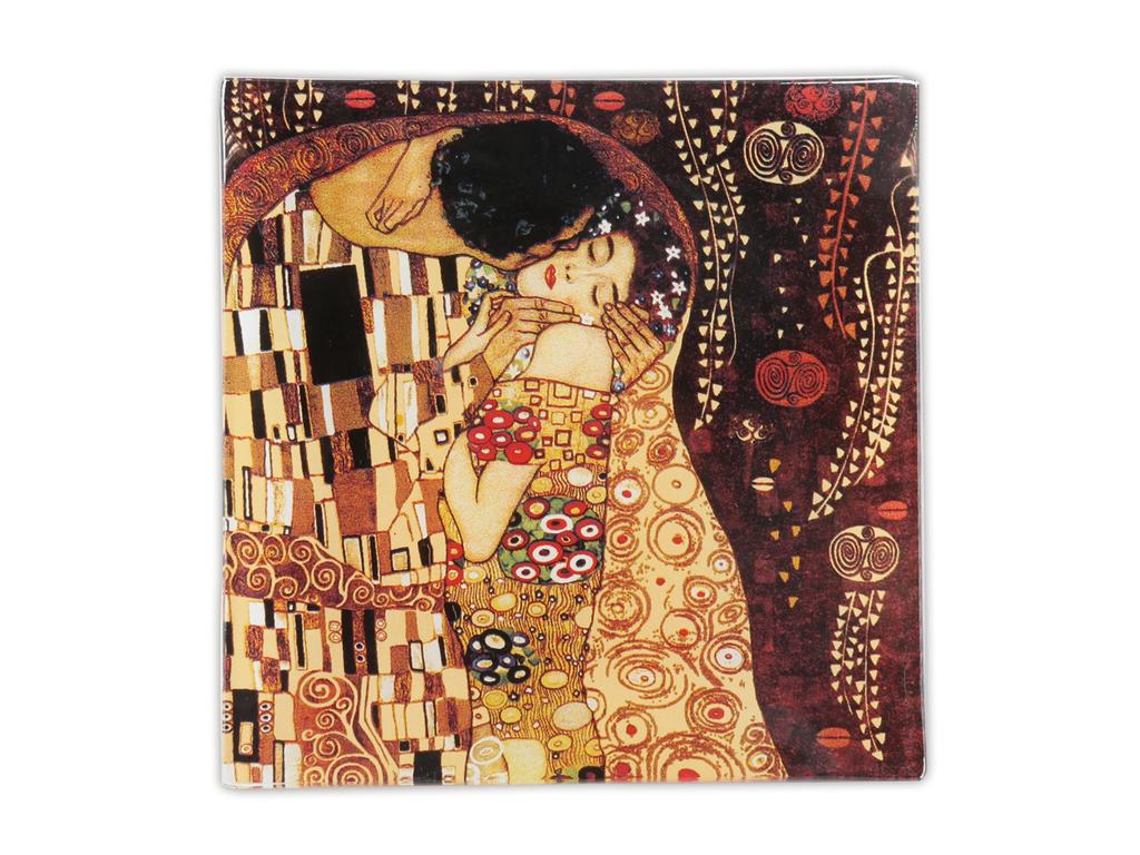 Talerz Dekoracyjny Gustav Klimt Pocałunek Ozdobny Talerz Sztuka