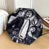 1pz Ombrello Pieghevole Automatico Michael Jackson, Design Pieghevole Portatile, Accessorio Casual da Esterno L1127055