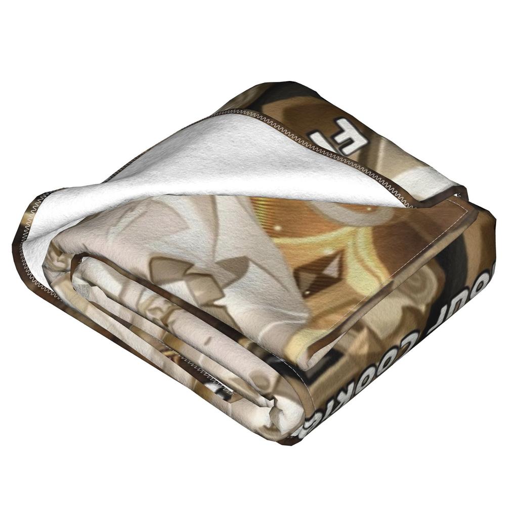 Mystic Flour Cookie Blanket Fleece Cookie Run Kingdom Warm Throw Blankets for Outdoor Travel Bedroom Quilt