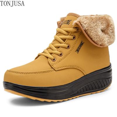 Stivali da neve Donna Stivaletti invernali caldi per donna Scarpe in cotone con pelliccia spessa Calzature da donna per esterno