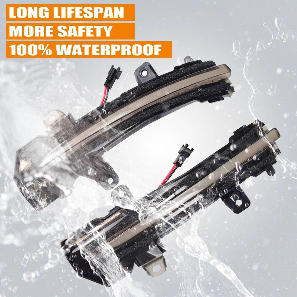 2PCS Dynamic Blinker Sequential Indicator LED Turn Signal Light For Nissan Kicks P15 Note E12 Bluebird Lannia Sylphy 2017 2018