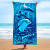 Anker gestreiftes nautisches Strandtuch Mikrofaser Schnelltrocknend Saugfähig Leicht Blaues Handtuch für Strand Pool Urlaub Reisen