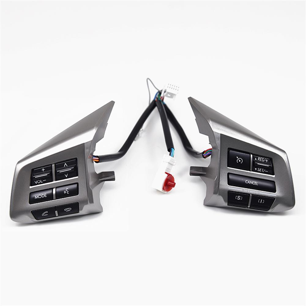 

Steering Wheel Switch Silver+Black Fit for Subaru Legacy 2012-2014 High version