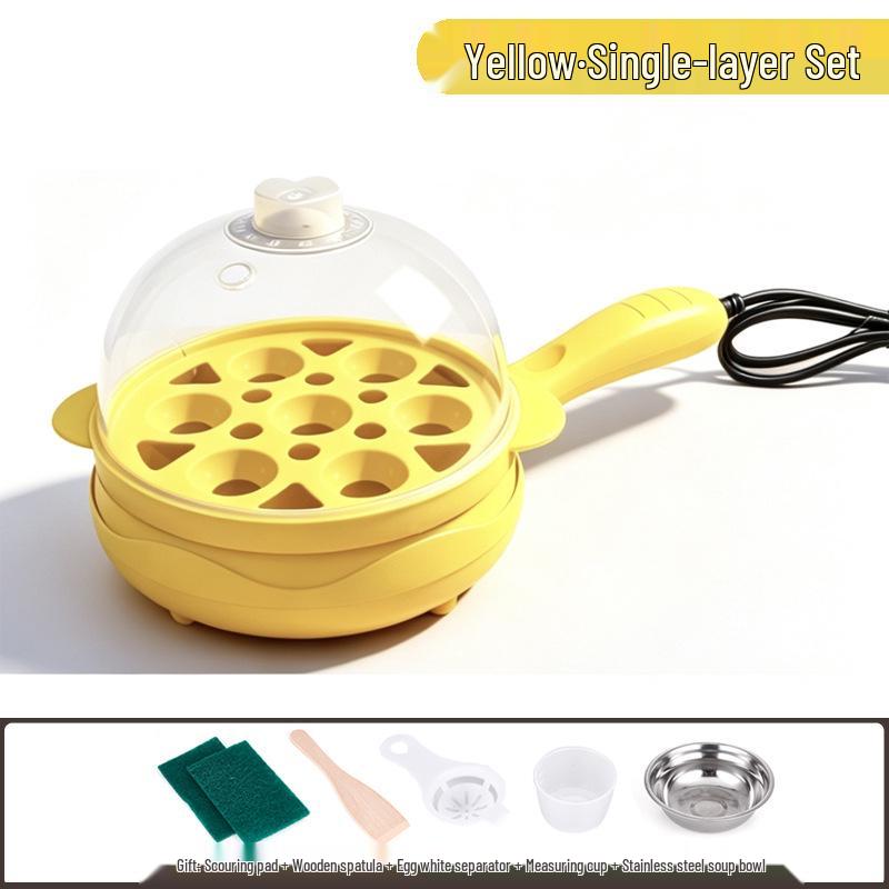 Canxiang Non-Stick Electric Frying Pan: Poached Eggs, Dumplings, Pot Stickers & Breakfast Cooker