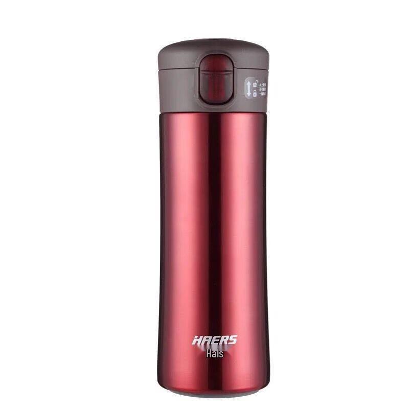 HAERS Stainless Steel Vacuum Insulated Travel Mug with Bounce Lid 350ML