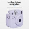 Retro Instant Camera Protective Case Camera Shoulder Bag PU Leather Lightweight Accessories for Fujifilm Instax Mini 12/11/9/8
