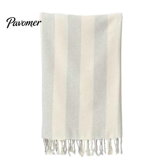 Thin Beach Towel Turkish Striped Print Quick-Drying Sand-Free Swimwear Accessory Large Size