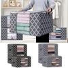 3 SZTUK Duże torby do przechowywania ubrań Zapinany na suwak Organizer Pod łóżkiem Szafa Cube Szafa Pudełka