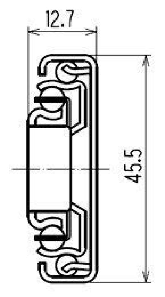 Sugatsune Kogyo complete slide slide rail horizontal mounting 4518 type left and right 1 set 3-stage 4518-400