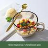 Changbaosen Glas-Frühstückstasse mit großem Fassungsvermögen