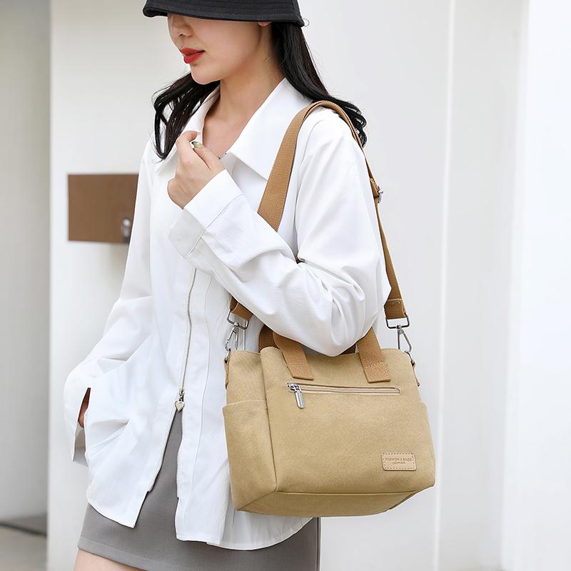 Damen-Umhängetasche, große Kapazität, Handtasche, Canvas-Tasche