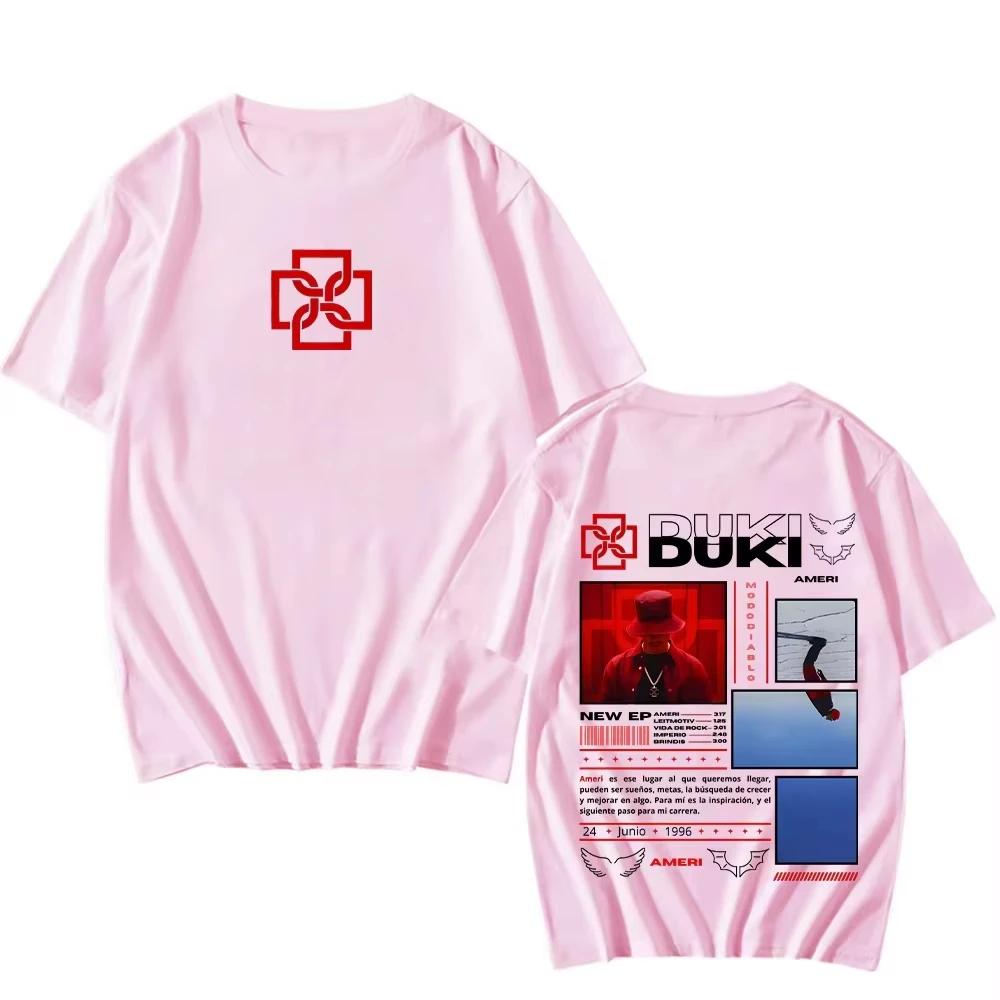Duki Ameri New EP TShirts Unisex UnisexWomen Classic Clothing Hip Hop Tops Vintage Fashion Streetwear TShirts Short Sleeve