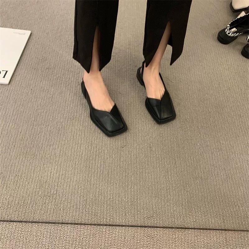 Baotou Sandalen Damen Sommer Oberbekleidung Mode Französisch Koreanisch Super Fee Damen Flache Römerschuhe