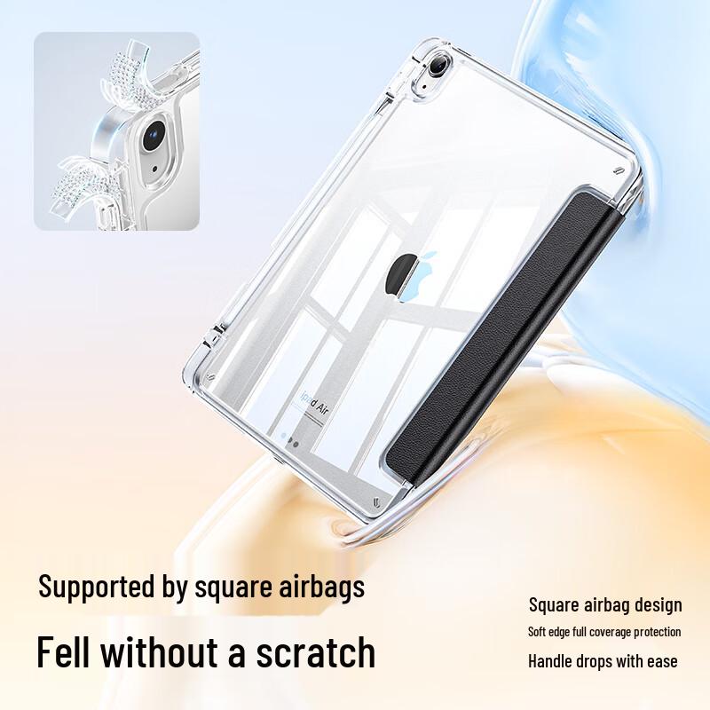 ShineMore Transparent Acrylic iPad Case with Pen Slot