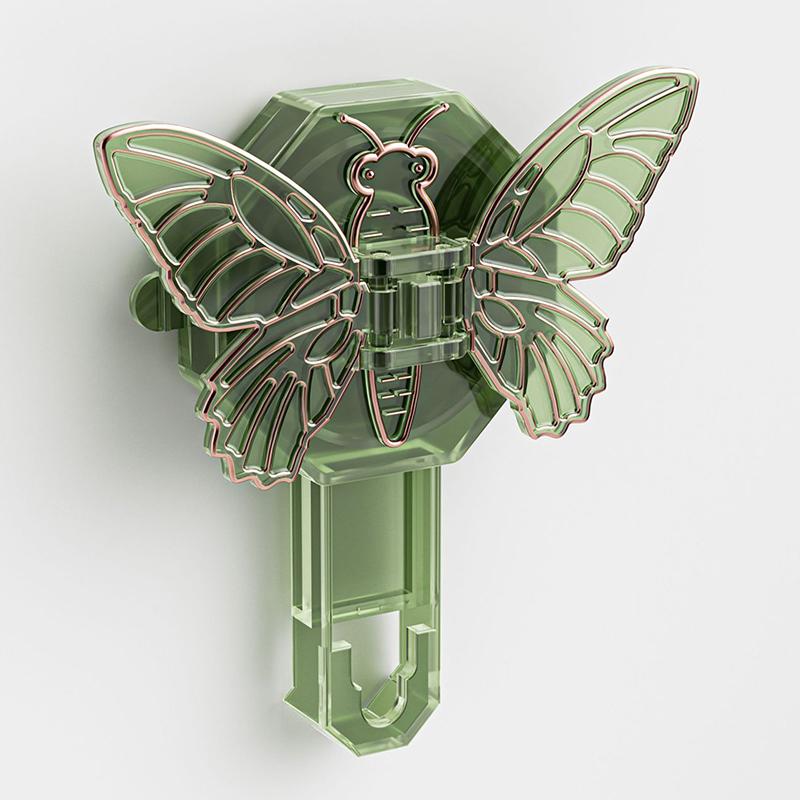 Bathroom Suction Cup Soap Holder Butterfly Design Double Layer Soap Box Drainage Water No Drilling Soap Storage Shelf