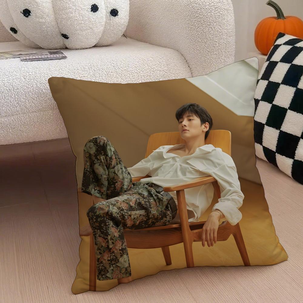 JJi Chang wook Cushion Cover Throw Pillow Cover Hidden Button Durable Polyester Chair Cushion