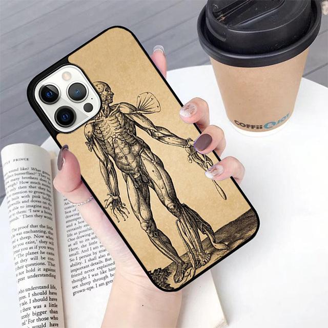 Human Anatomy Phone Case For Apple iPhone 17 Air Pro Max Plus Coque For iPhone 17 Air 14 15 16 13 12 Max Cover
