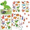 "Dinosaurs" Temporary Tattoo Set 4 Sheets With Colorful Tattoos