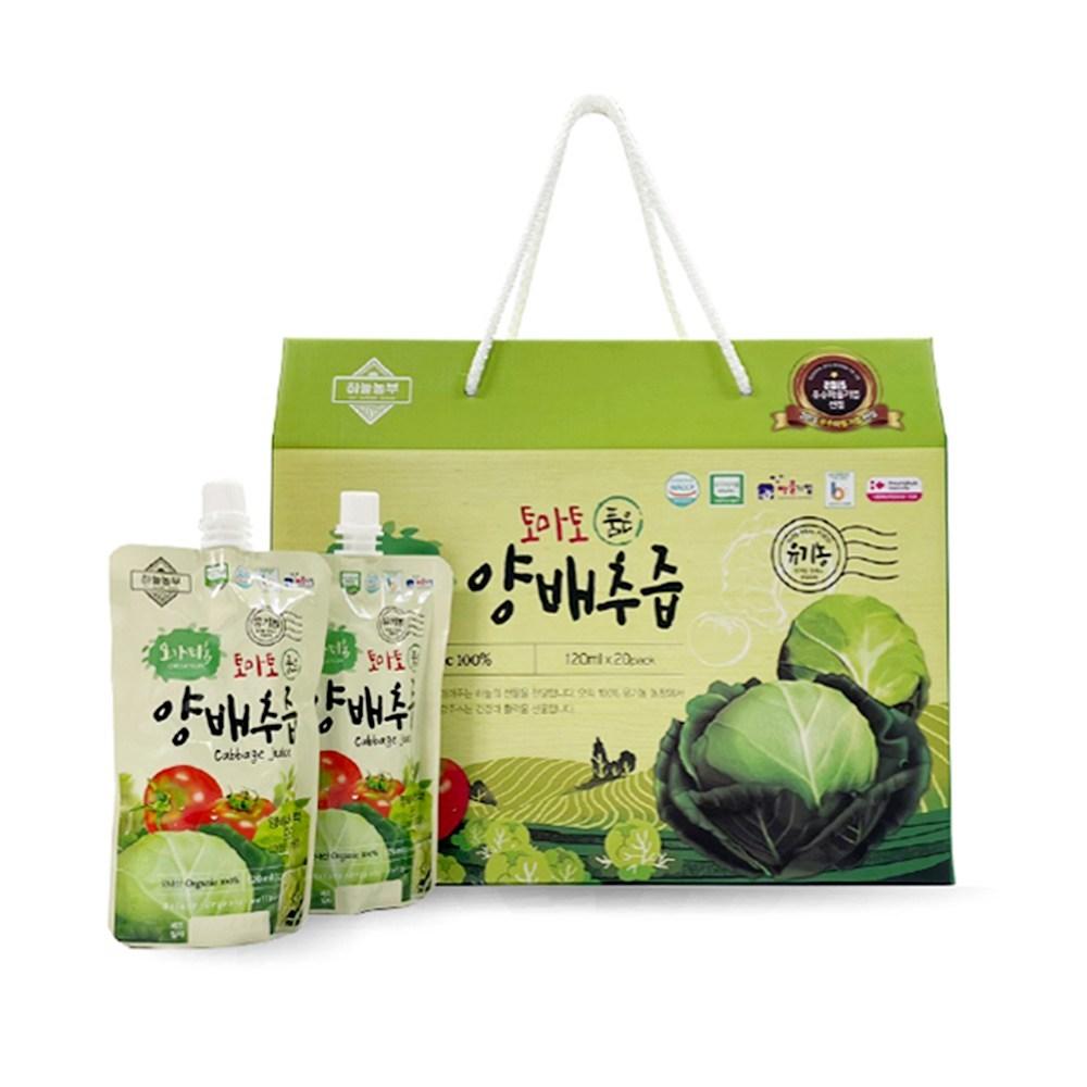 Haneul Nongbu Orgateum Tomato-Infused Cabbage Juice 120ml x 20 packs (20 pcs)