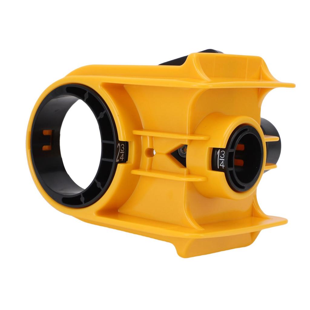 Door Lock Installation Kit Carbon Steel Hole Saw and ABS Guide Template for 1 3 8 to 1 3 4 Inch Thick Wood Door Yellow