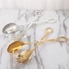 European Dessert Tongs Metal Engraving Pattern Salad Serving Clip Bread Clamp For Restaurants And Family Gatherings