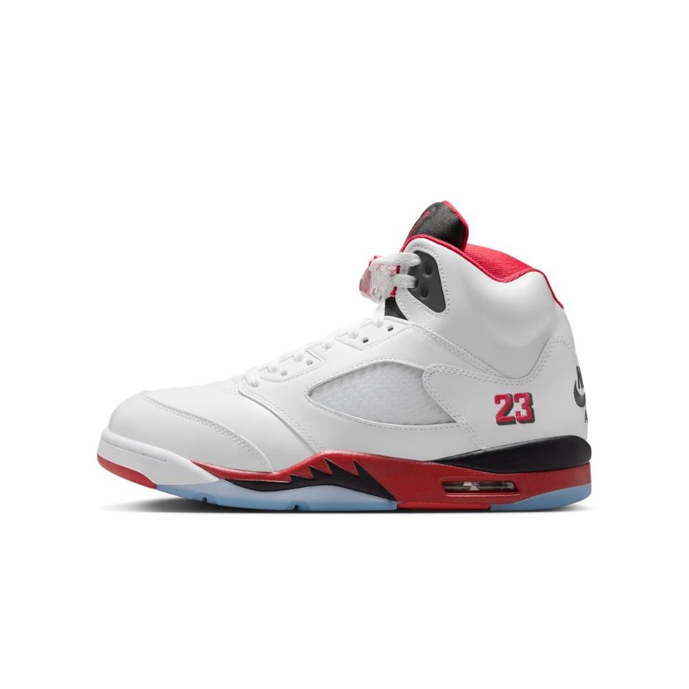 Air Jordan 5 Retro Fire Red Black Tongue (2025)