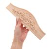 Wood Carving Onlay European Style Pediment Decorative Wood Applique for Wardrobes Wine Cabinets Furniture Door Embellishment