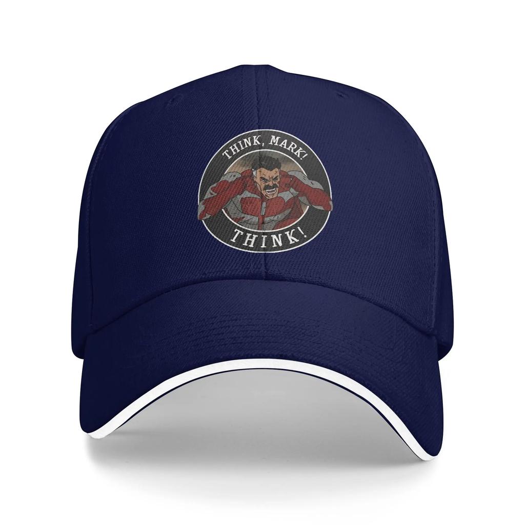 Think Mark OmniUnisex Invincible Comic Baseball Cap  yk Retro FeUnisex Unisex Trucker Hat Breathable Print Outdoor Gym Snapback Cap