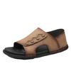 2025 Spring and Summer Men's Leather Sandals, Trendy Breathable Soft-soled Men's Shoes Outdoor, Foot Shoes