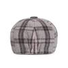 Men Women Autumn Winter Octagonal Flat Cap Retro Artist Painter Beret Hat for Men Male Female Plaid Wool Beret Cap