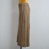 Spring/Summer New Arrival Pure Color Cable Stitch Elastic Stretch High Waist Knit Skirt Women's Clothing Silm Slim Looking Slit Midi Skirt