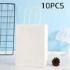 Candy Colorful Shopping Bags 10PCS Kraft Paper Gift Candy Bag Colored Hand-held Paper Bags Wedding Party Decoration Gift