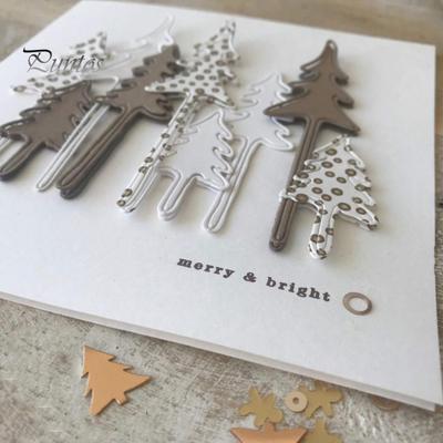 Cutting Die Christmas Tree Exquisite Carbon Steel Multipurpose Die Cutting for Greeting Cards